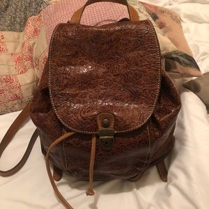 Patricia Nash Leather back pack